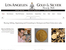 Tablet Screenshot of lagoldandsilver.com